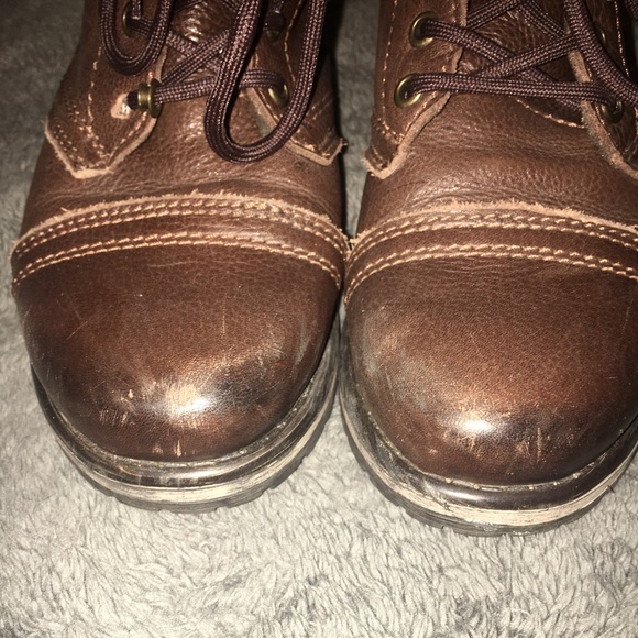 Steve Madden “Fame Combat” Boots - Brown - Picture 4 of 4